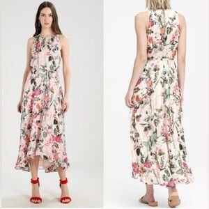 Banana Republic dress size 0 blush pink botanical‎ sleeveless maxi dress 🩷